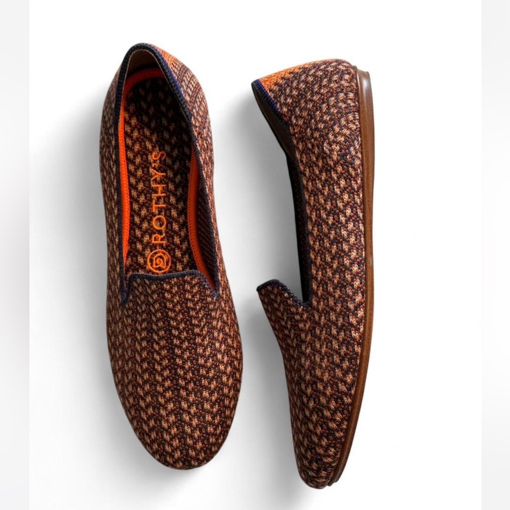 Rothy's The loafer walnut tweed merino wool blend limited edition retired flats